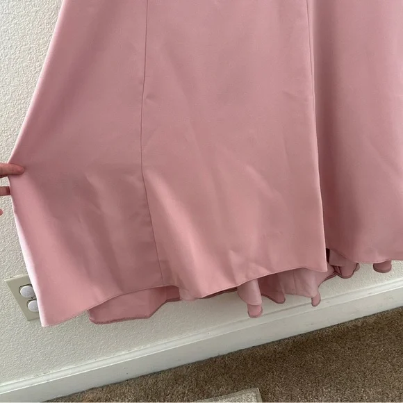 Dessy Group Strapless Gown Women Size 10 Rose Pink Sweetheart Mermaid Dress Prom - Picture 3 of 10